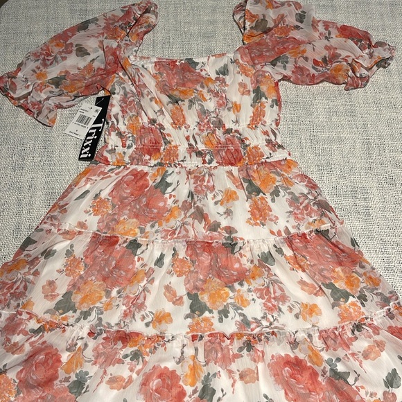 Trixxi Juniors' Smocked Fit & Flare DAY PINK 1 💐🌻🌸🌺 - Picture 4 of 10